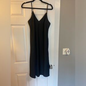 A New Day black midi slip dress NWOT